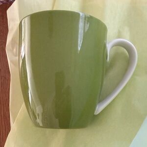 Crate&Barrel Lime Green Hamptons Ceramic Mug Discontinued